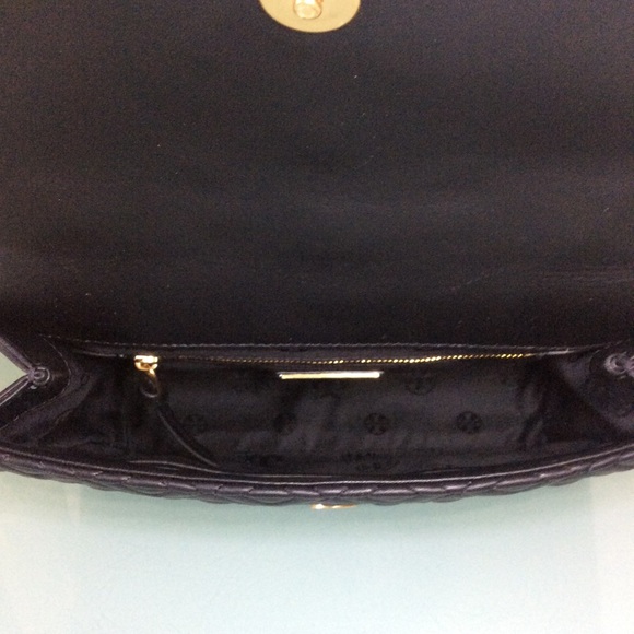 Authentic Tory Burch Black Large Fleming Convertible Shoulder Bag Crossbody - Picture 8 of 16